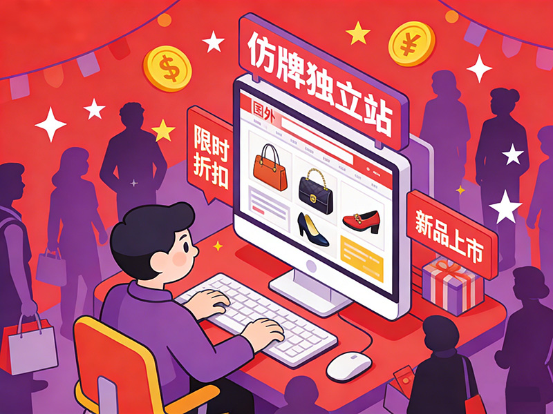 仿牌独立站核心概念示意图